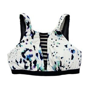 Calia Swim‎ Brand Cage Front Print Bikini Top Size XS